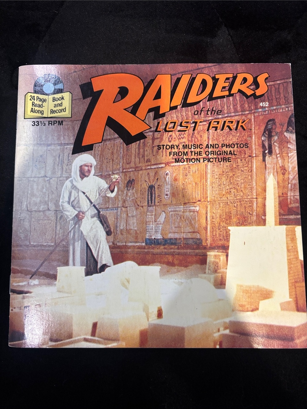 Raiders of the Lost Ark Read-Along Book & Record VINTAGE 1981